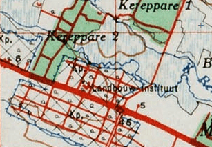 Gambar 1: Landbouw Instituute Muktiharjo (Sumber: Dutch. Colonial Map).